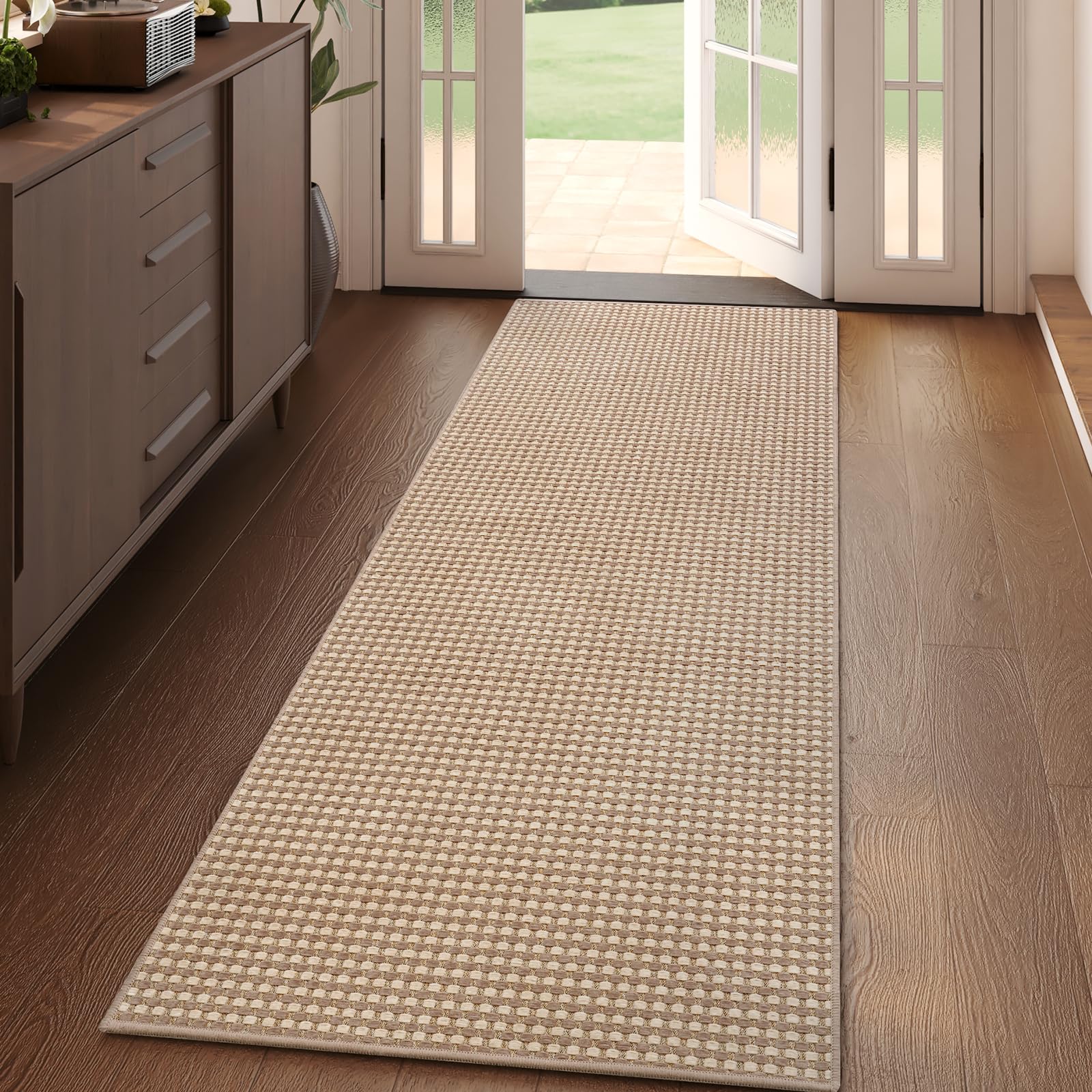 YDKGL Boho 2x5 ft Hallway Runners Rug Woven Washable Long Kitchen Runner Mat Rugs Non Slip, Soft Entryway Laundry Hall Runner Floor Carpet for Indoor