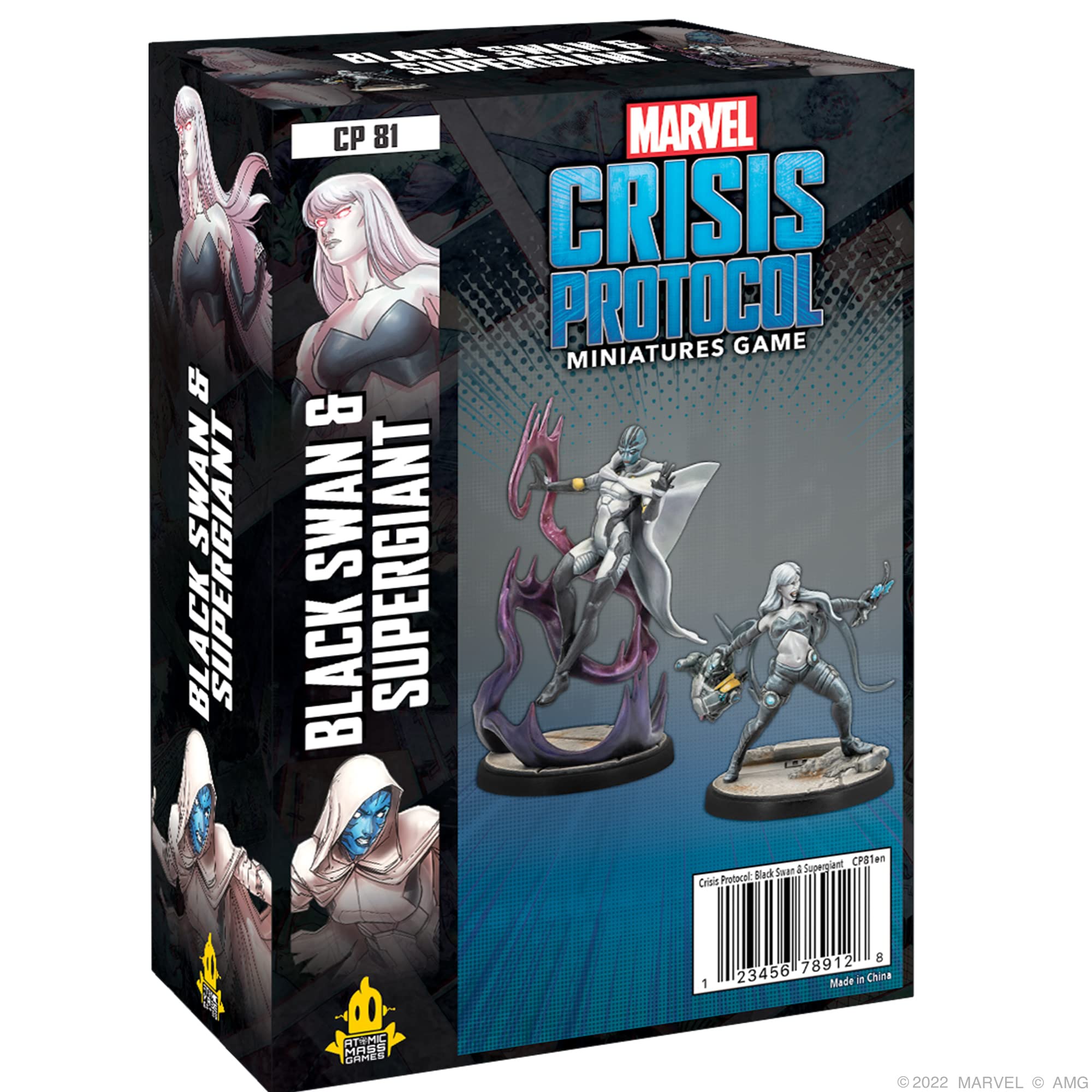 Atomic Mass Games | Black Swan & Super Giant: Marvel Crisis Protocol | Miniatures Game | Ages 14+ | 2 Players | 45 Minutes Playing Time