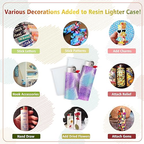 Miniatura 3 de Juego de moldes de silicona de resina para cenicero y encendedor