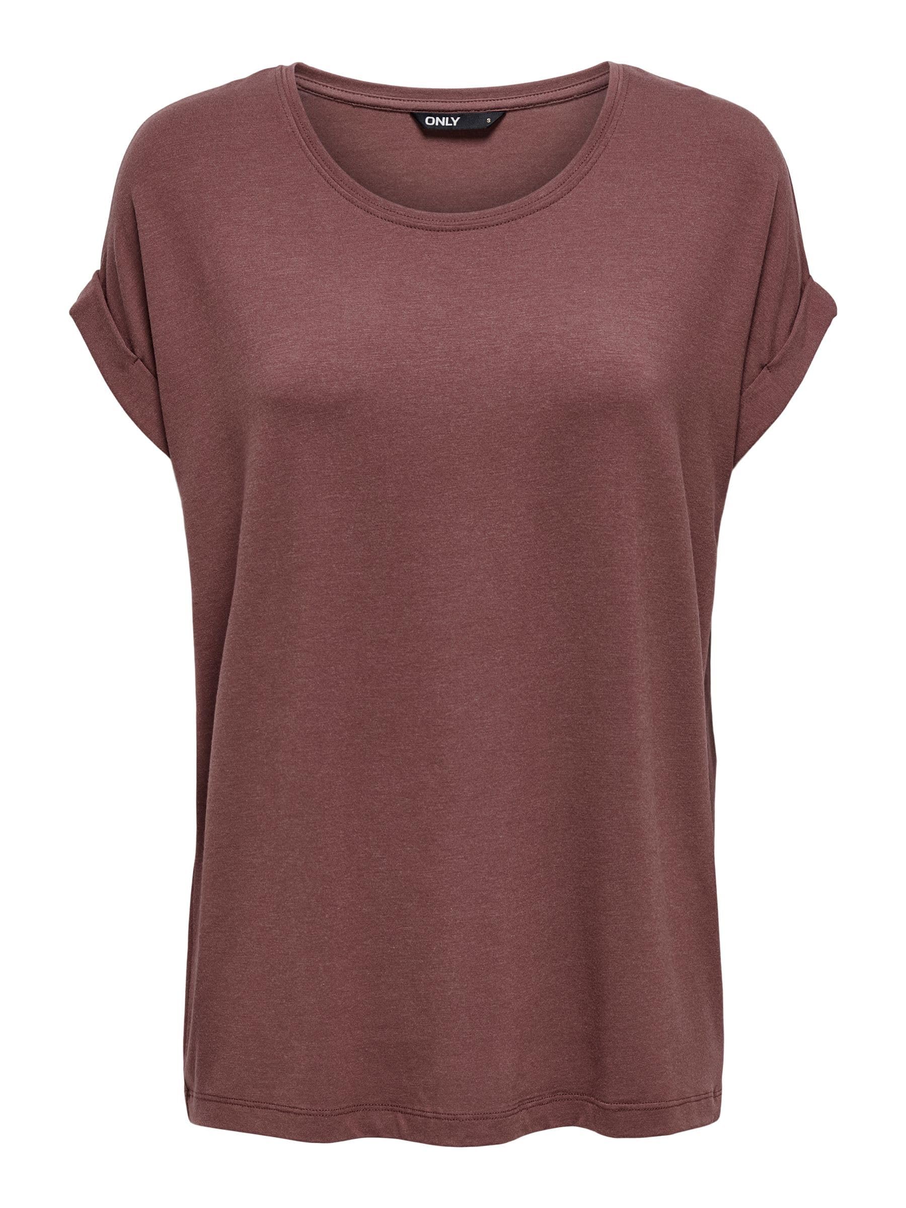 ONLY Women's ONLMOSTER S/S O-Neck TOP NOOS JRS T-Shirt, Rose Brown, S