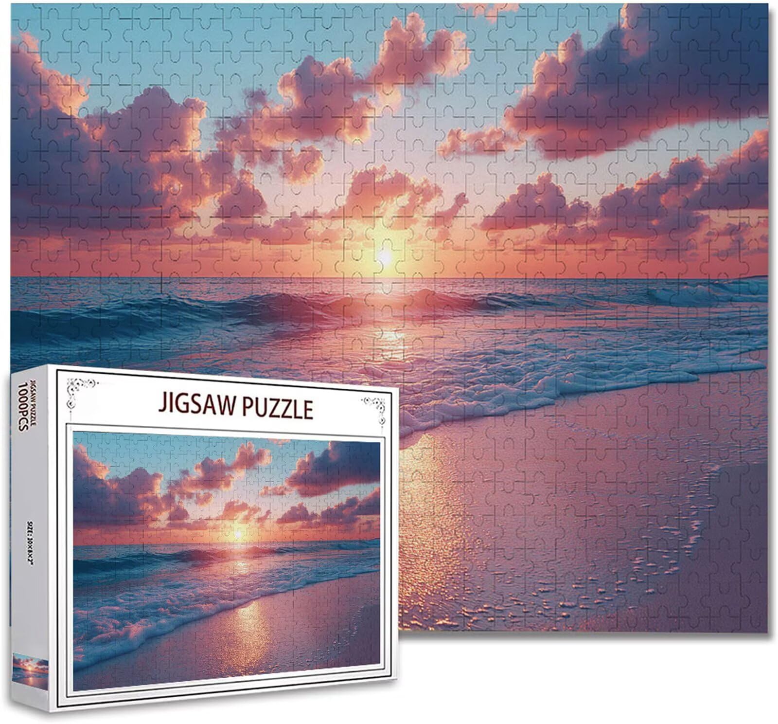 Puzzle 6000 Pezzi paesaggio Puzzle Adulti Difficili Impossibili Legno Arte Jigsaw Sviluppa La Coordinazione Occhio-Mano Con Poster Incluso, Compact Box Idea Regalo Uomo e Donna 105.5X179.5cm Y-89