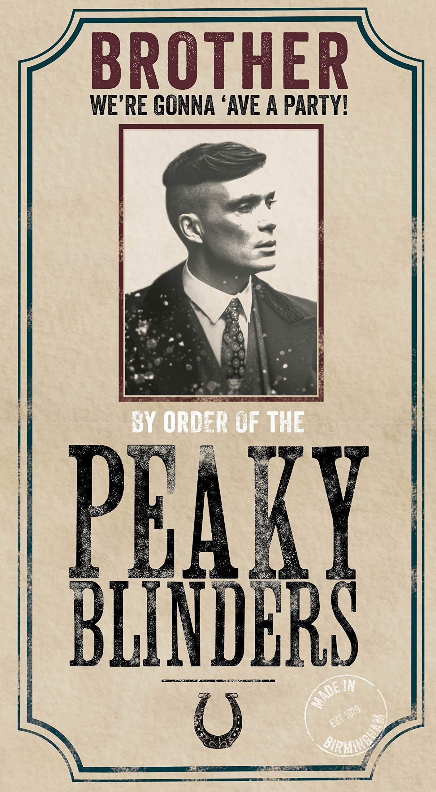 Peaky Blinders Brother Birthday Card