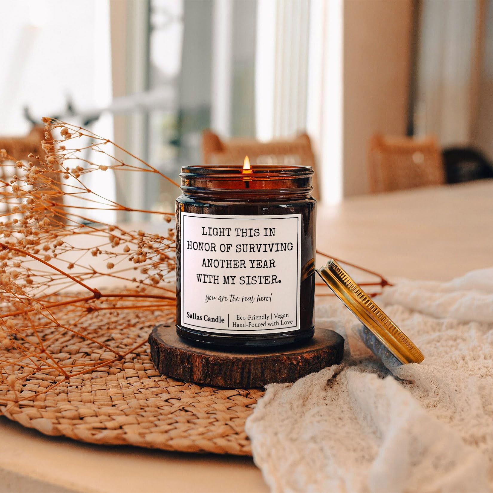 Brother in Law Gifts, Funny Gift for Brother in Law, Gift for Brother in Law from Sister in Law, Christmas Gift for Brother in Law, Gag Gift, 4Oz 9Oz Amber Candle 9 Scents