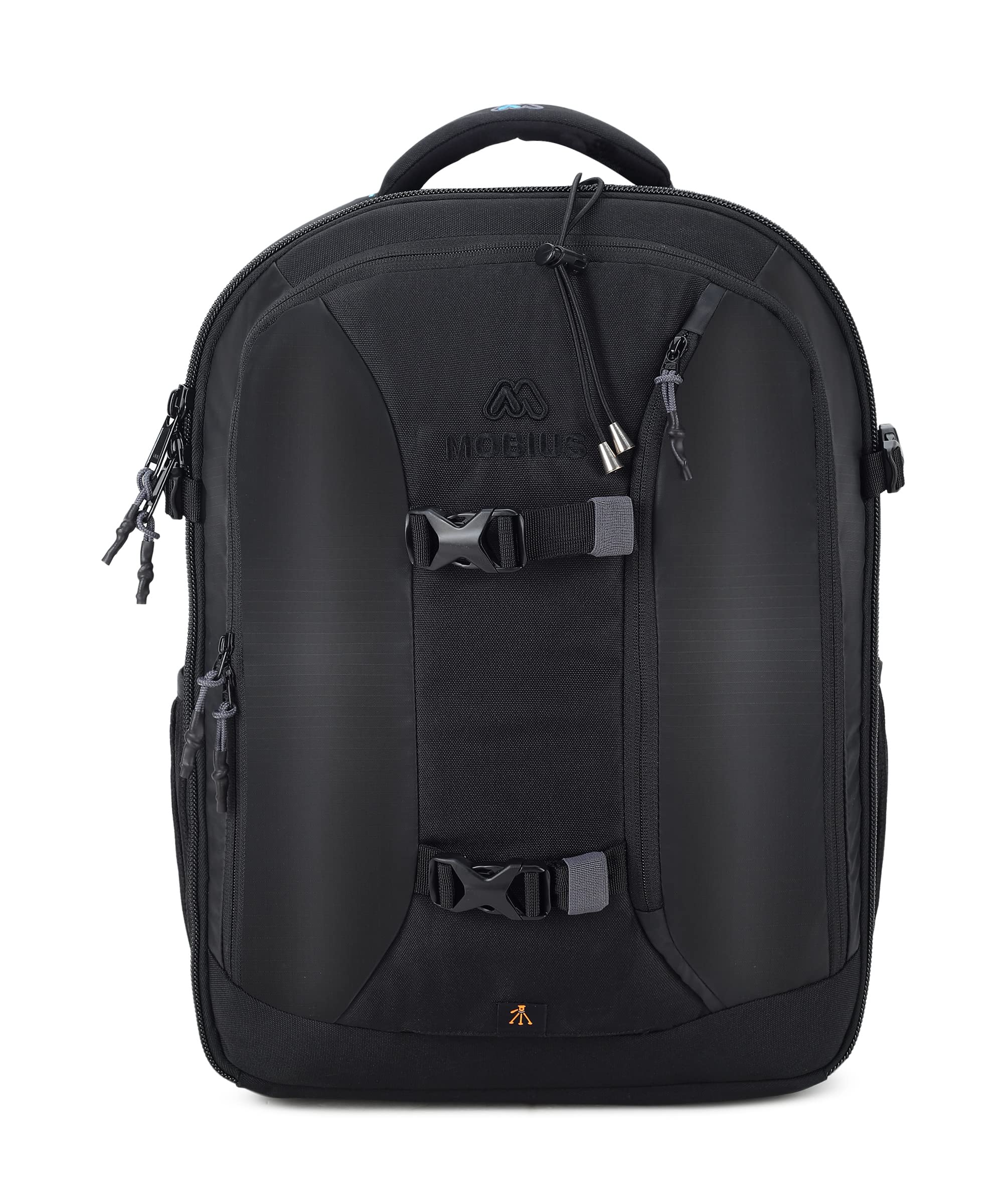 t mark dslr backpack bag for camera with rain cover | 100% waterproof camera bag with 15 inch, tripod holder, suitable for 70-200 or 150-600mm and 16-35/24-70 lenses battery - black