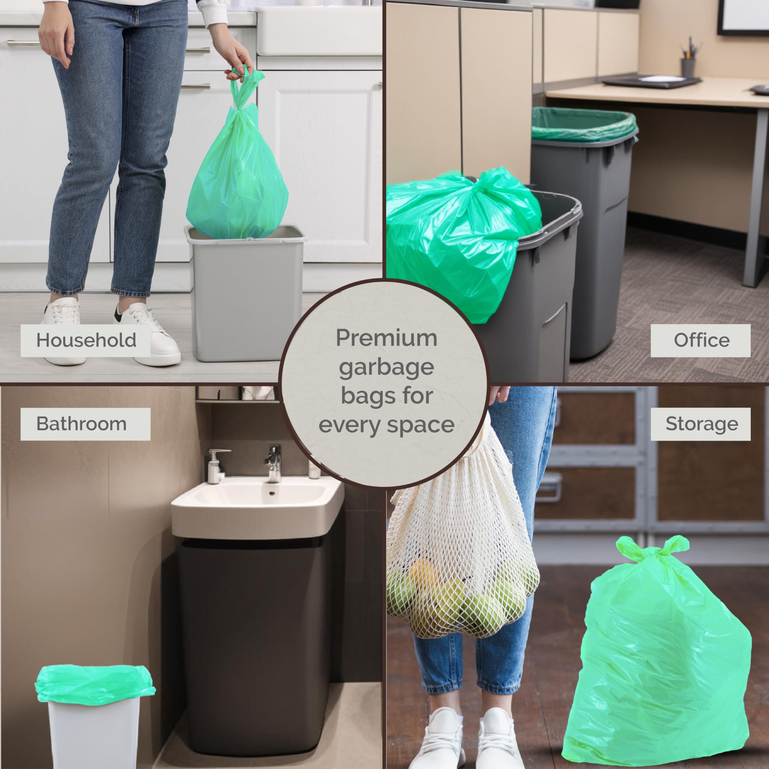 Eco-Friendly Origami Waste Bags - Pack of 3 -3