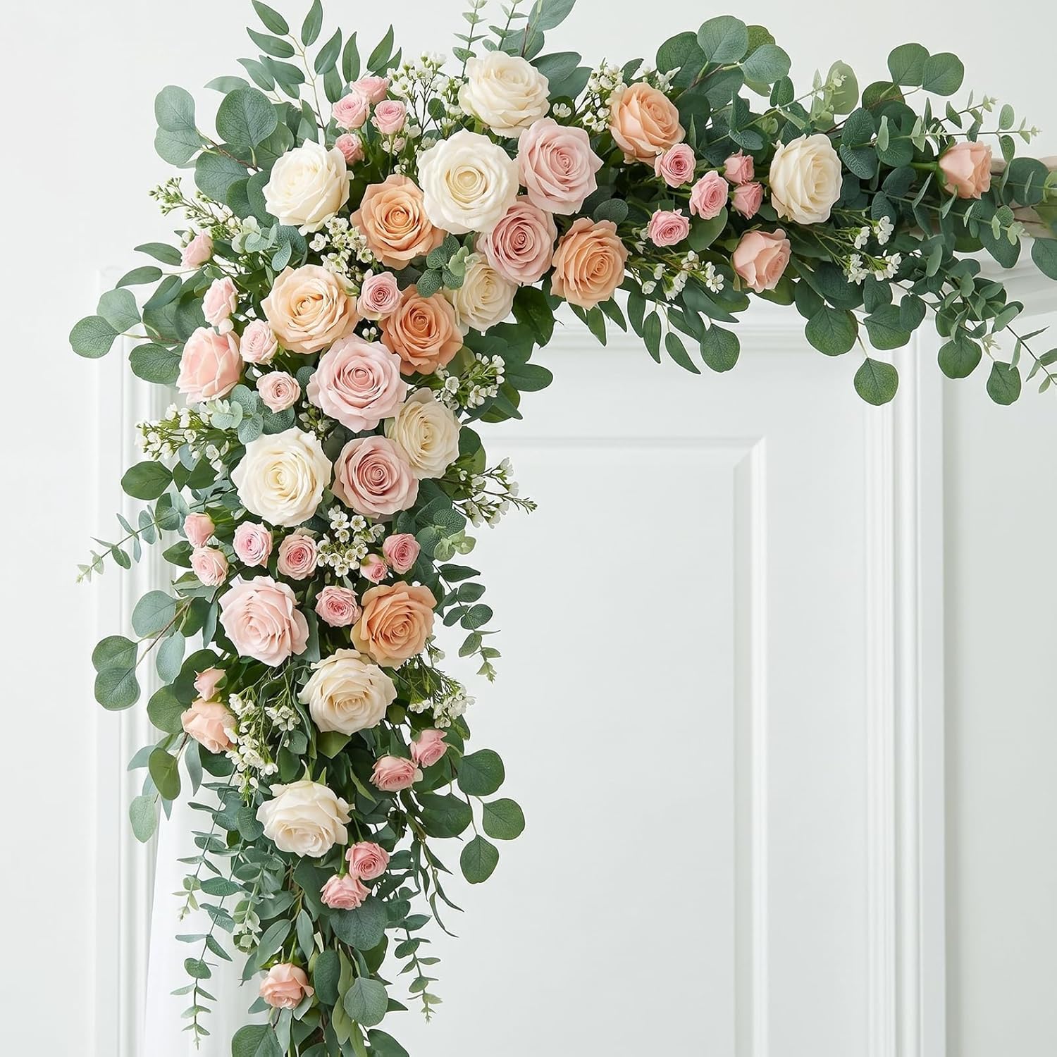 Zythrem 180PCS Piante Finti Eucalipto Foglie Artificiali Deco 6 Stili | Rami Eucalipto Artificialedi Foglie Verdi per Matrimoni, Composizioni Floreali,Feste, Accessori per Decorazione Casa