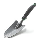 Edward Tools Garden Trowel - Heavy Duty Carbon Steel Garden Hand Shovel with Ergonomic Grip - Stronger Than Stainless Steel - Depth Marker Measurements for More consistent Planting