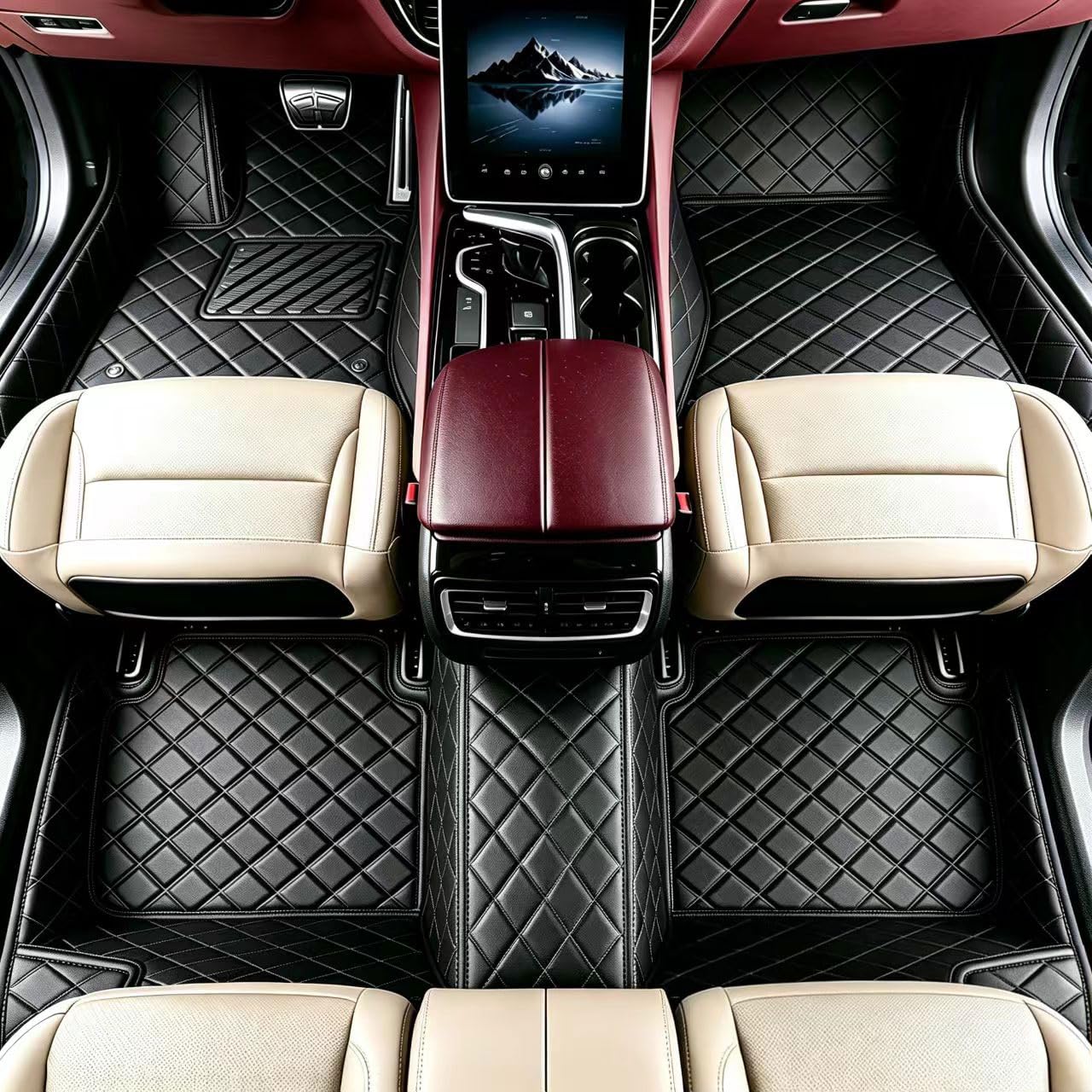 DUODIANAI Customize Floor Mats for Cars fit 98% Sedans SUV Sports, Custom Automotive Floor Mat Fit Truck All Weather Car Protection Pads Non-Slip Auto