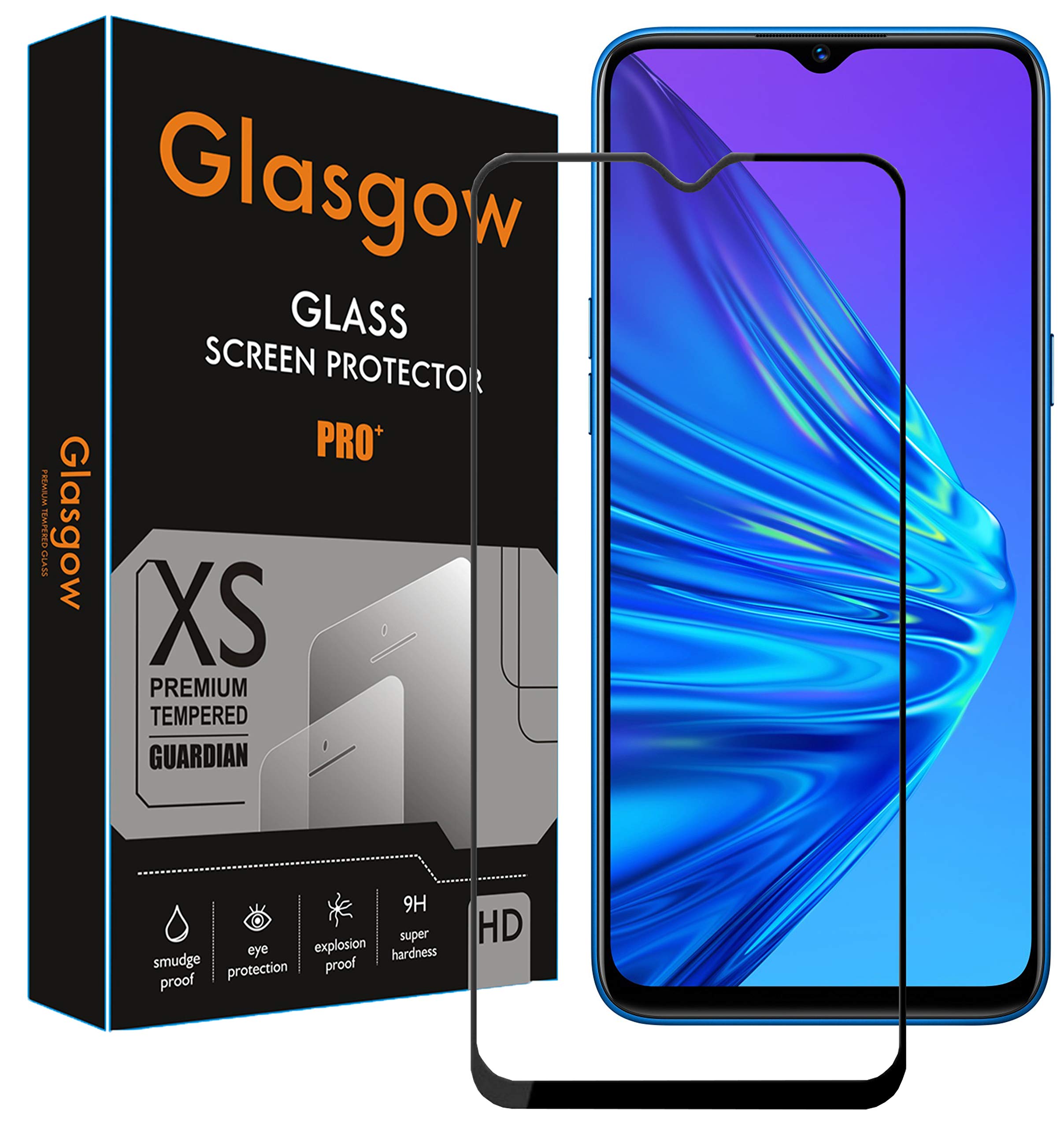 Glasgow Premium Edge to Edge Tempered Glass Screen Protector for Vivo Y75 5G [flexible] [Gorilla] Bubble Free Installation [Screatch proof] [Guard] - Black (B09SP1FJ6S) Amazon Price History, Amazon Price Tracker