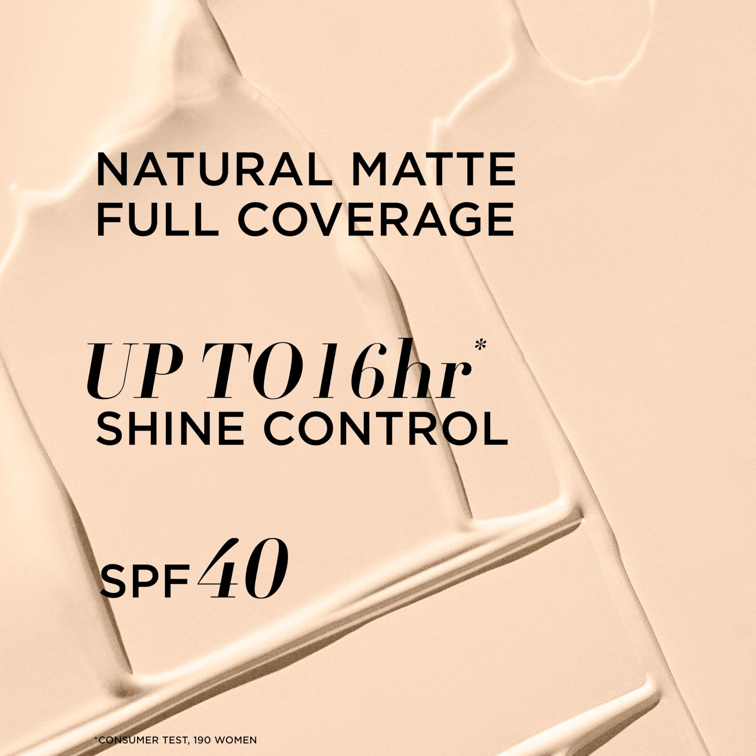 IT Cosmetics Full Coverage Foundation, Natural Matte, Made with Hyaluronic Acid, SPF 40 Protection, Your Skin But Better CC+ - Image 3