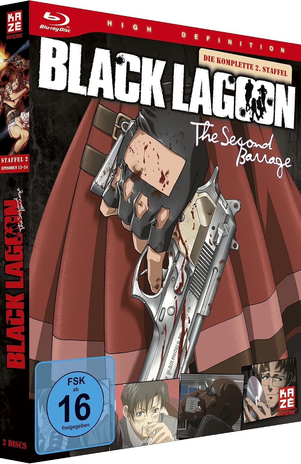 Black Lagoon Staffel 2 Gesamtausgabe Bluray Box DVD et Bluray