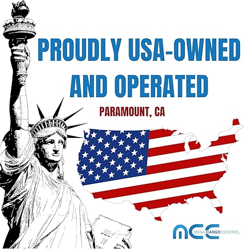 Miniatura 7 de Mega Cargo Control Correa de amarre con hebilla de leva de 1" x 6' con accesorios de extremo de gancho en S sin revestimiento  WLL 400 libras