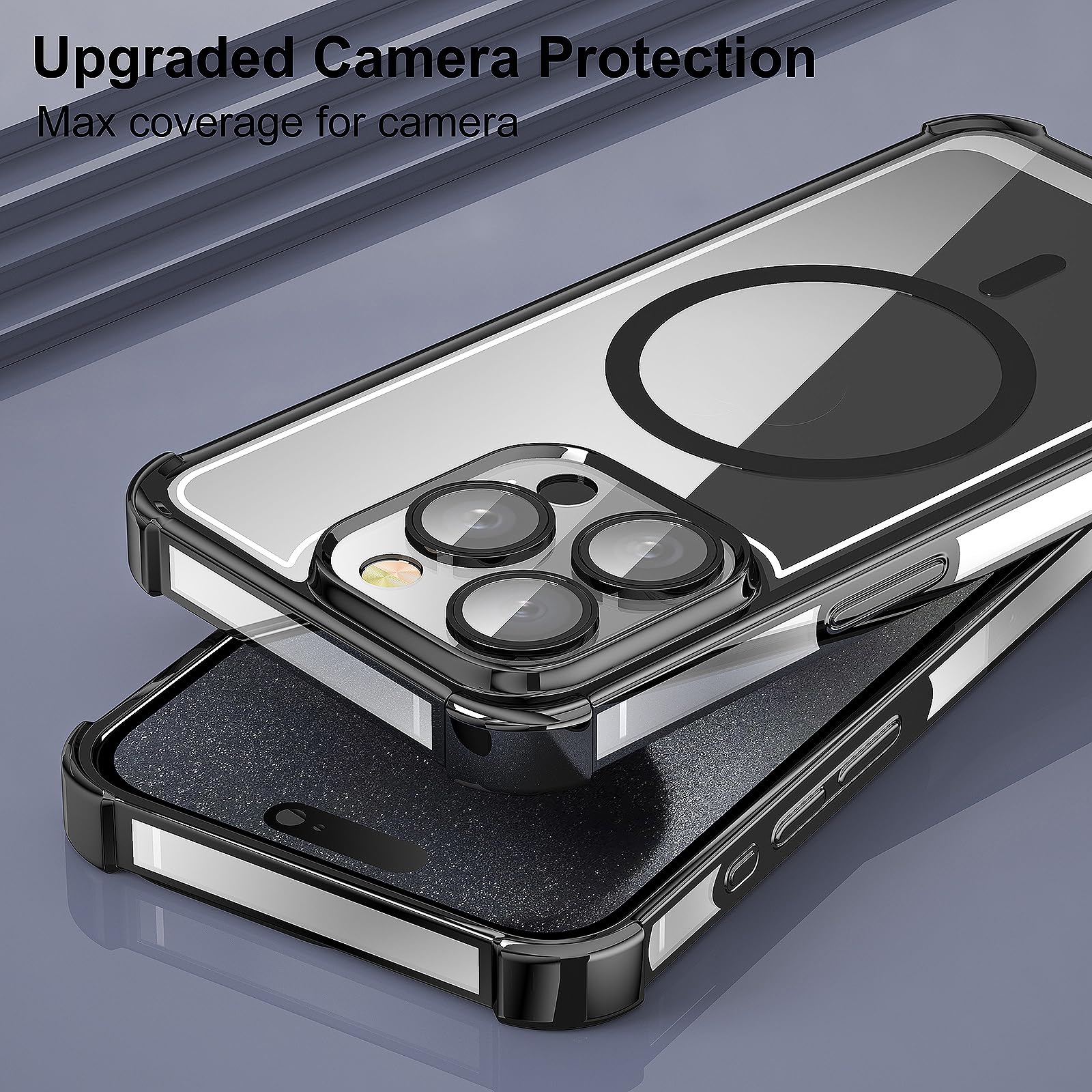Magnetic IPhone 15 Pro Max Case - MagSafe Compatible With Camera Protection