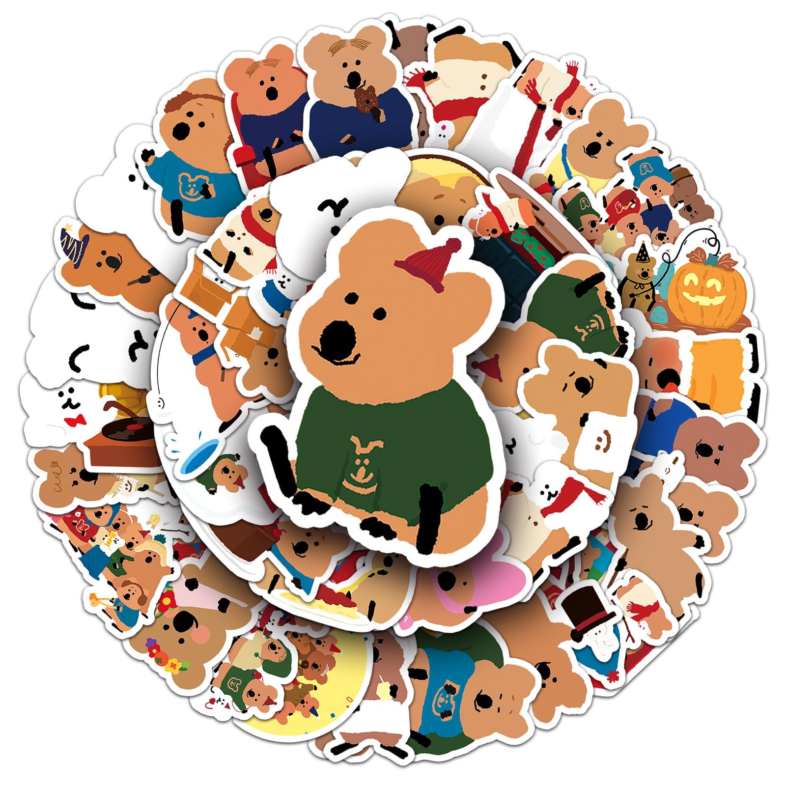 Amazon.co.jp: クオッカ＆ボボ ステッカー 50枚セット QUOKKA & BOBO