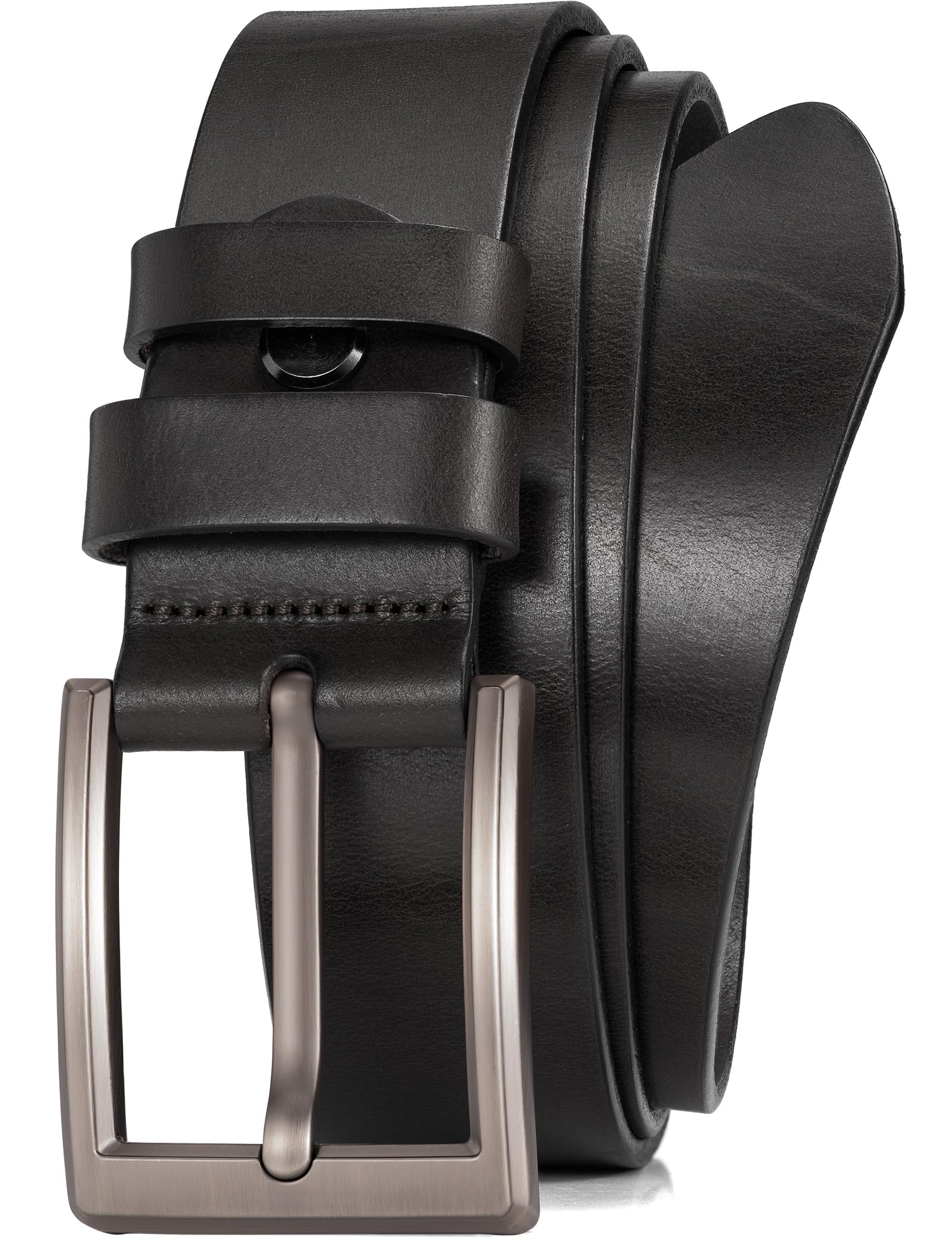 WOLFANT Mens 1 5 Full Grain Leather Belt 100 Italian Real Solid Leather
