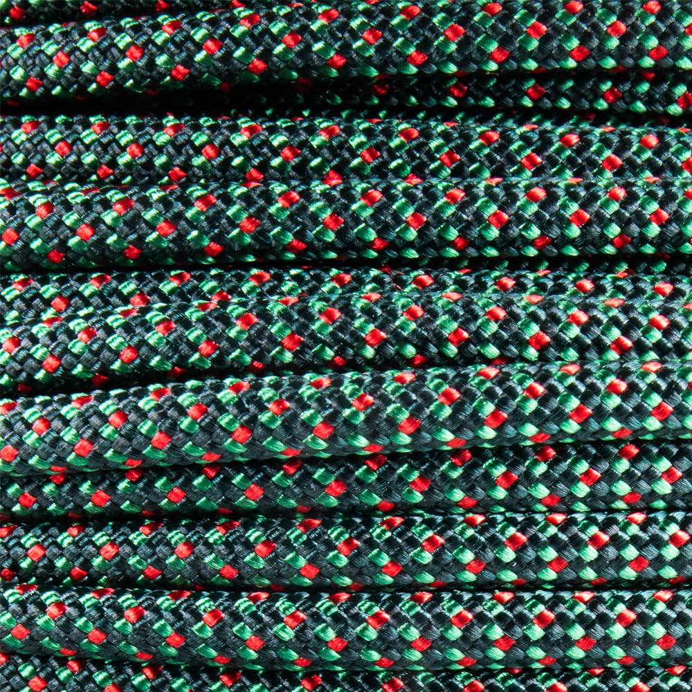 Paracord Planet Holiday Colors 550 Paracord – Great for DIY, Bracelets, and Lanyards – Mistletoe (250 Feet) — image 1