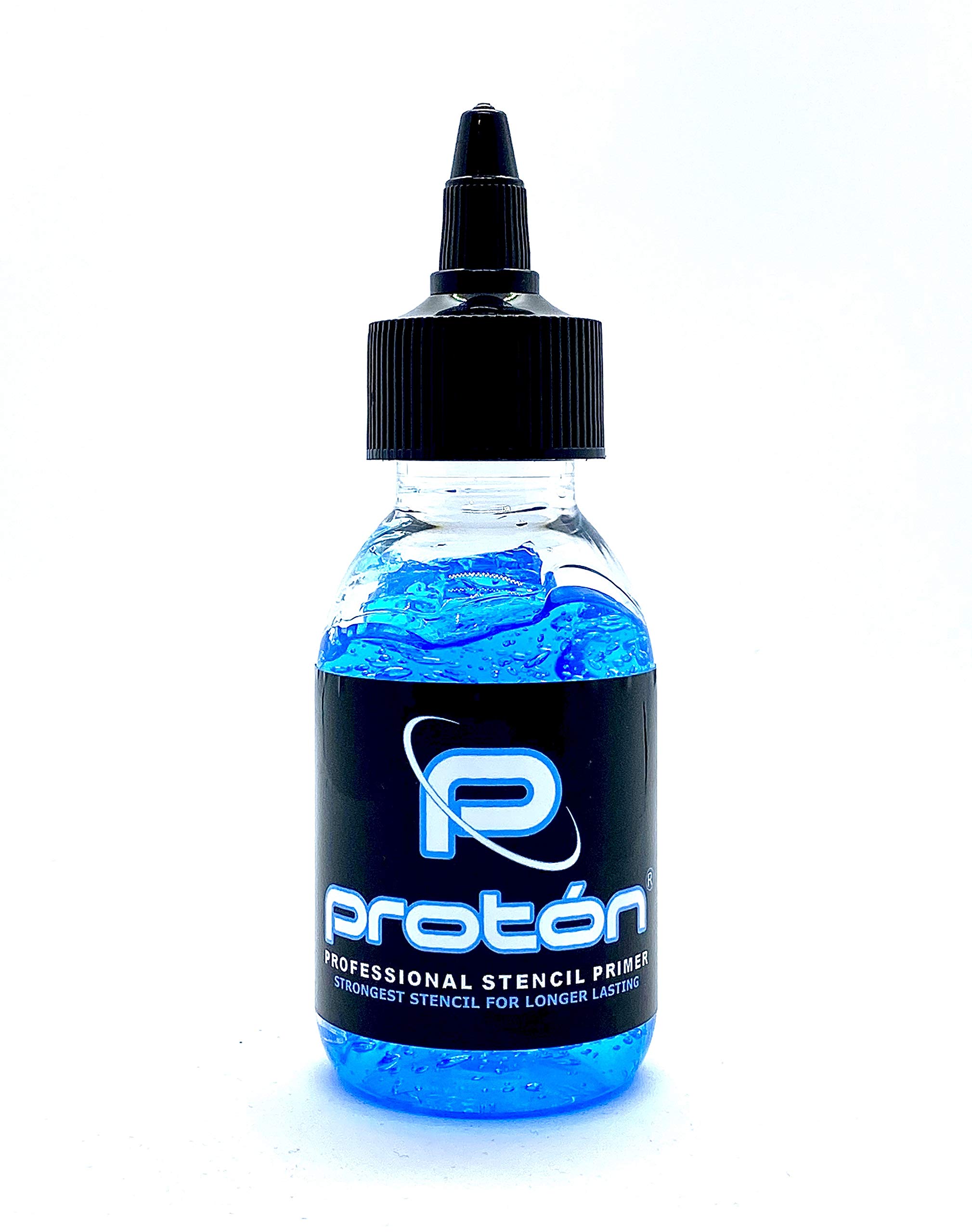 Proton Professional Stencil Primer - 100ml / 3.4 Oz. Tattoo Thermal Transfer Solution Bottle Application by Tattoo Proton Europe