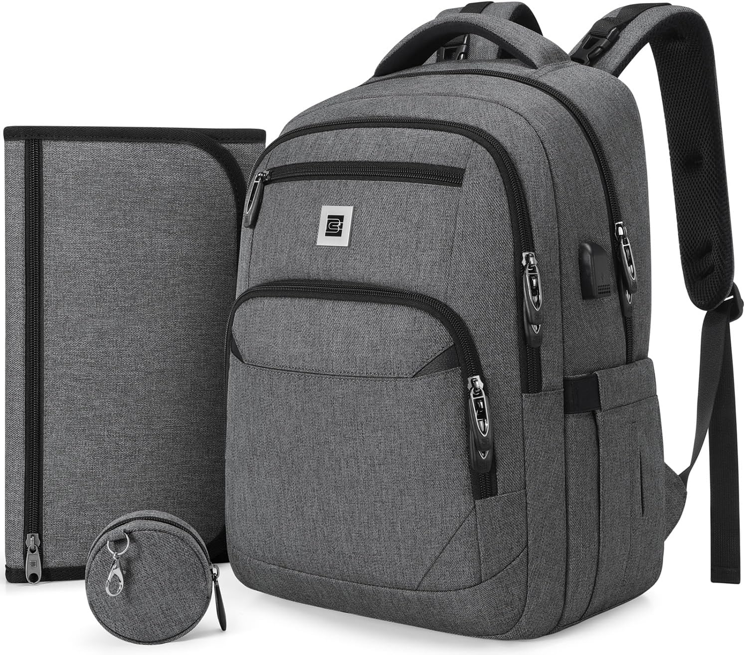 Diaper Bag Backpack, Multi function Baby Bag with Portable Changing Pad, Pacifier Holder,Diaper Bags with USB Charging Port,Perfect Baby Shower Gifts for Mom, Dad, Newborn Diaper Bag Backpack, Multi function Baby Bag with Portable Changing Pad, Pacifier Holder,Diaper Bags with USB Charging Port,Perfect Baby Shower Gifts for Mom, Dad, Newborn