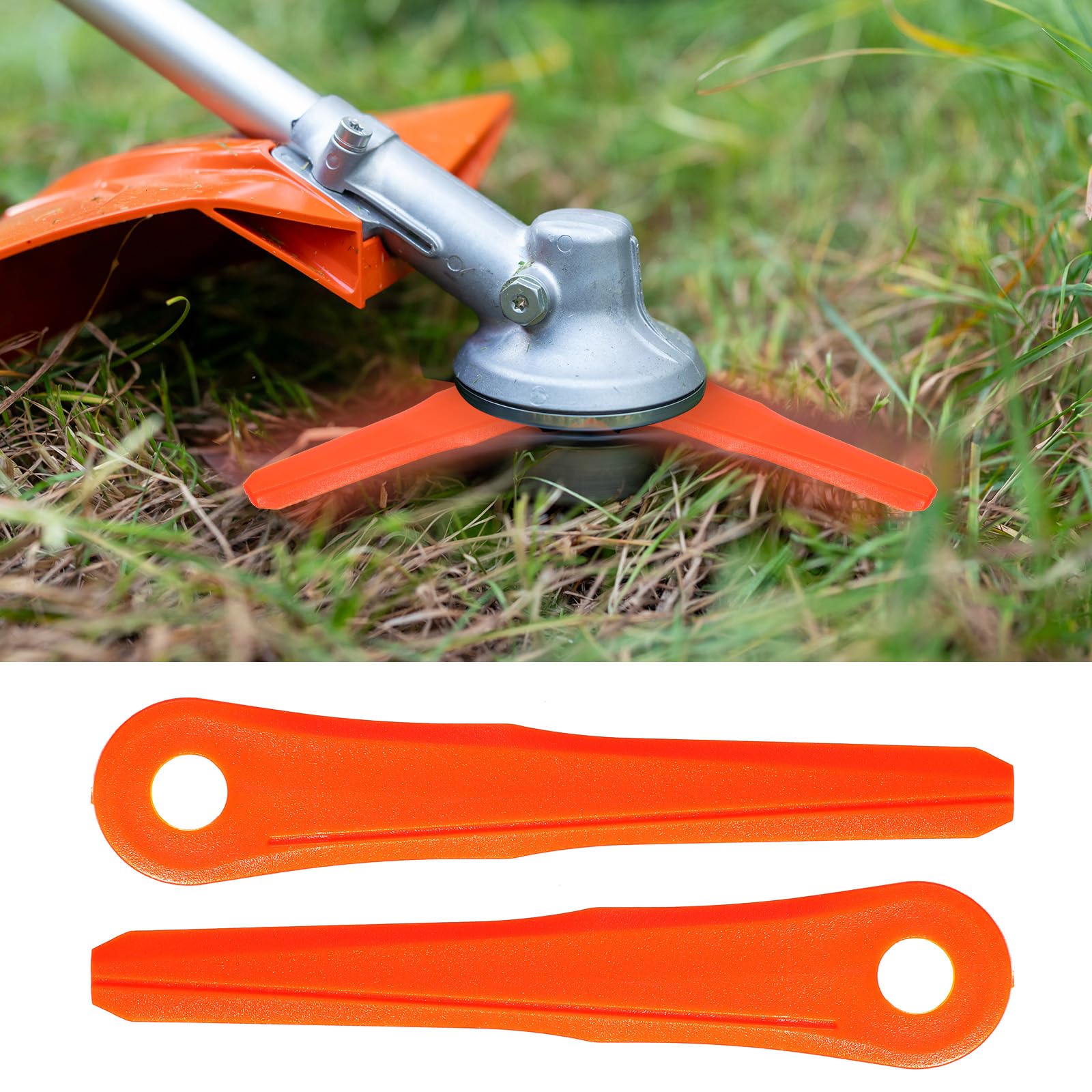 24 cuchillas de repuesto de plástico para cabezal de recortadora Stihl Polycut 6-2, 6-3, 7-3, 28-2, 48-2, 27-3, 47-3, compatible con 4002 007 1000