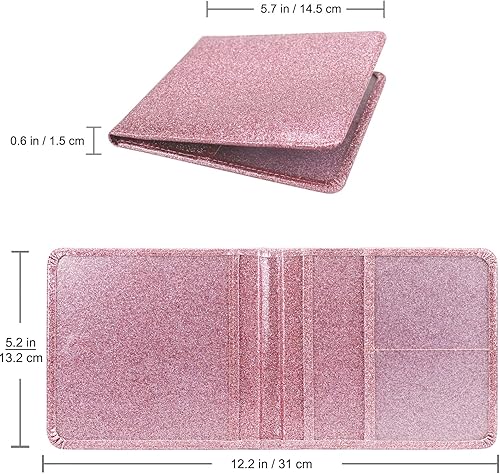 Miniatura 37 de Soporte para registro y seguro de automóvil, soporte de cuero para tarjetas de registro y seguro, organizador de guantera para vehículos