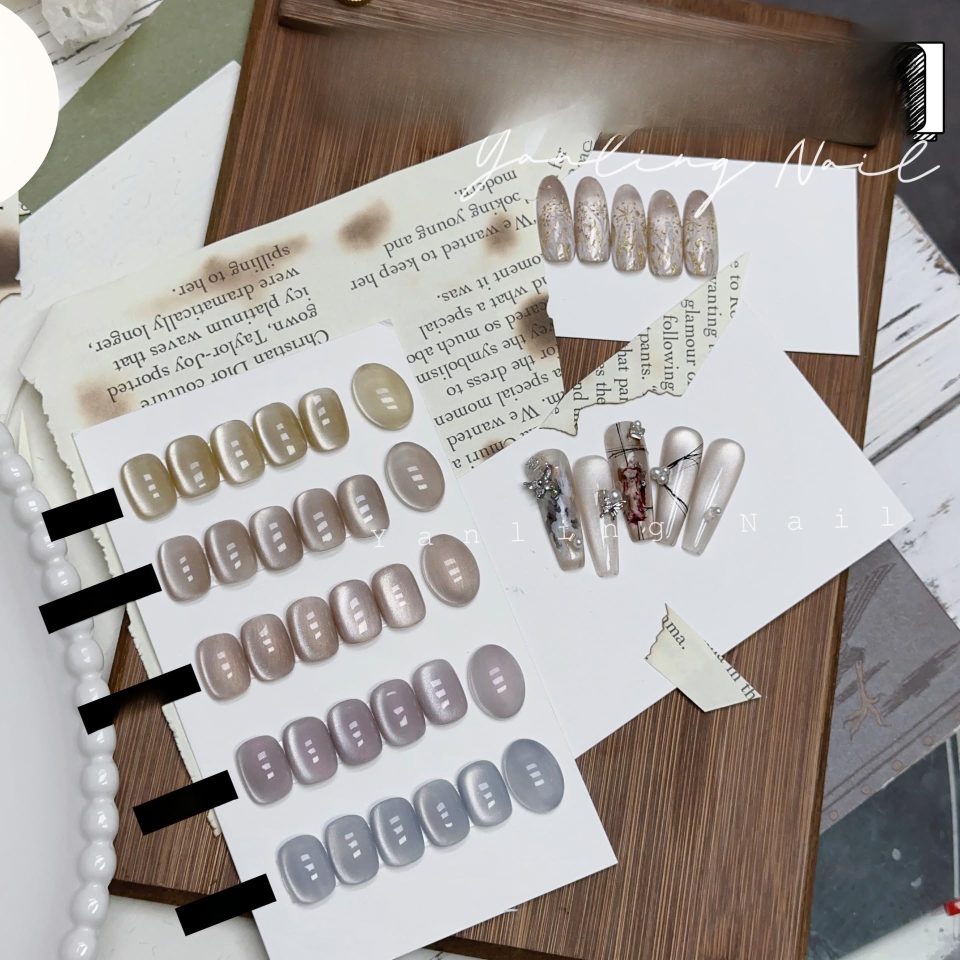 ADHERE Moonlight Box Series 12ML Cat Eye Gel Nail Polish 1Pc Gel Polish Soak off Uv Lamp Holographic Magnetic Nail Polish for Nail Art Manicure Salon