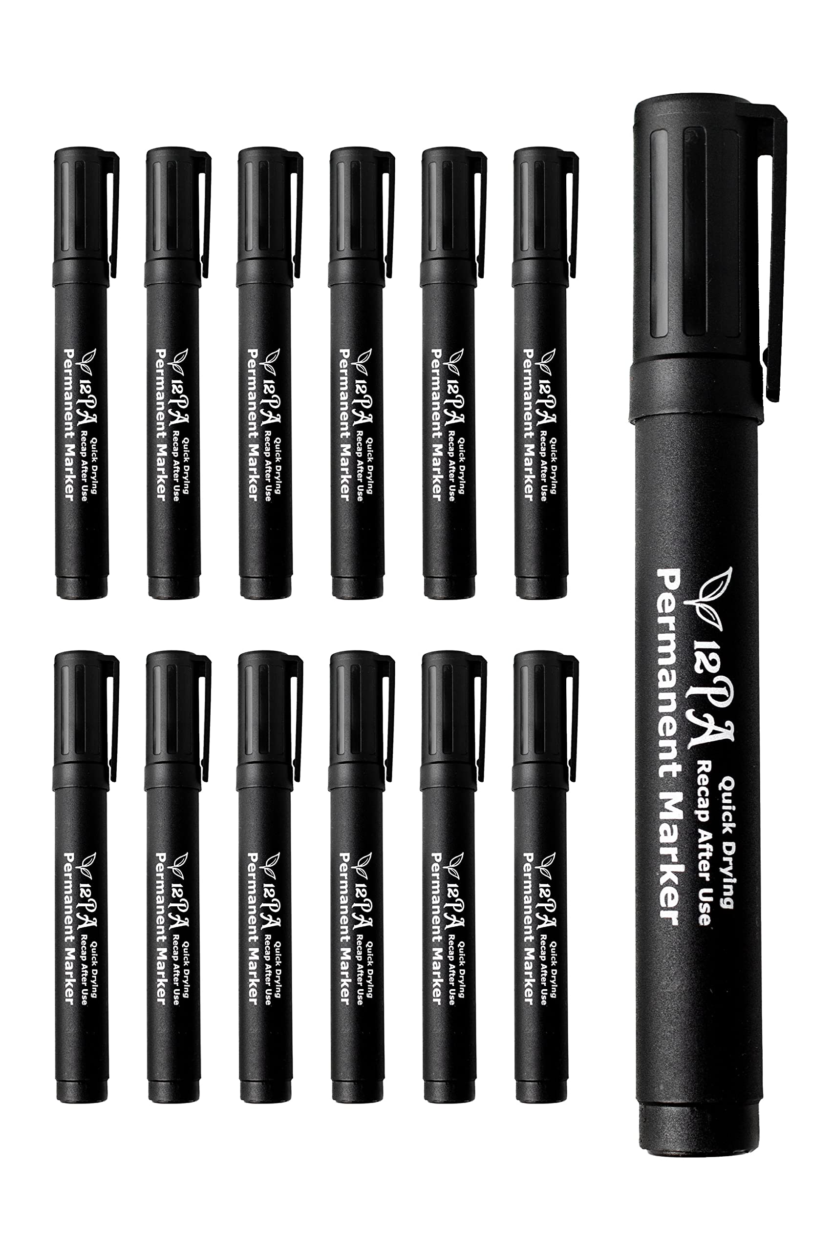 Sponsored Ad – 12PA 12 Black | Permanent Marker Pens | Thick Bullet Tip | Permanent Markers | Permanent Marker for Plastic, metal marker, Garden Marker Pen (12 Black Marker Pen)