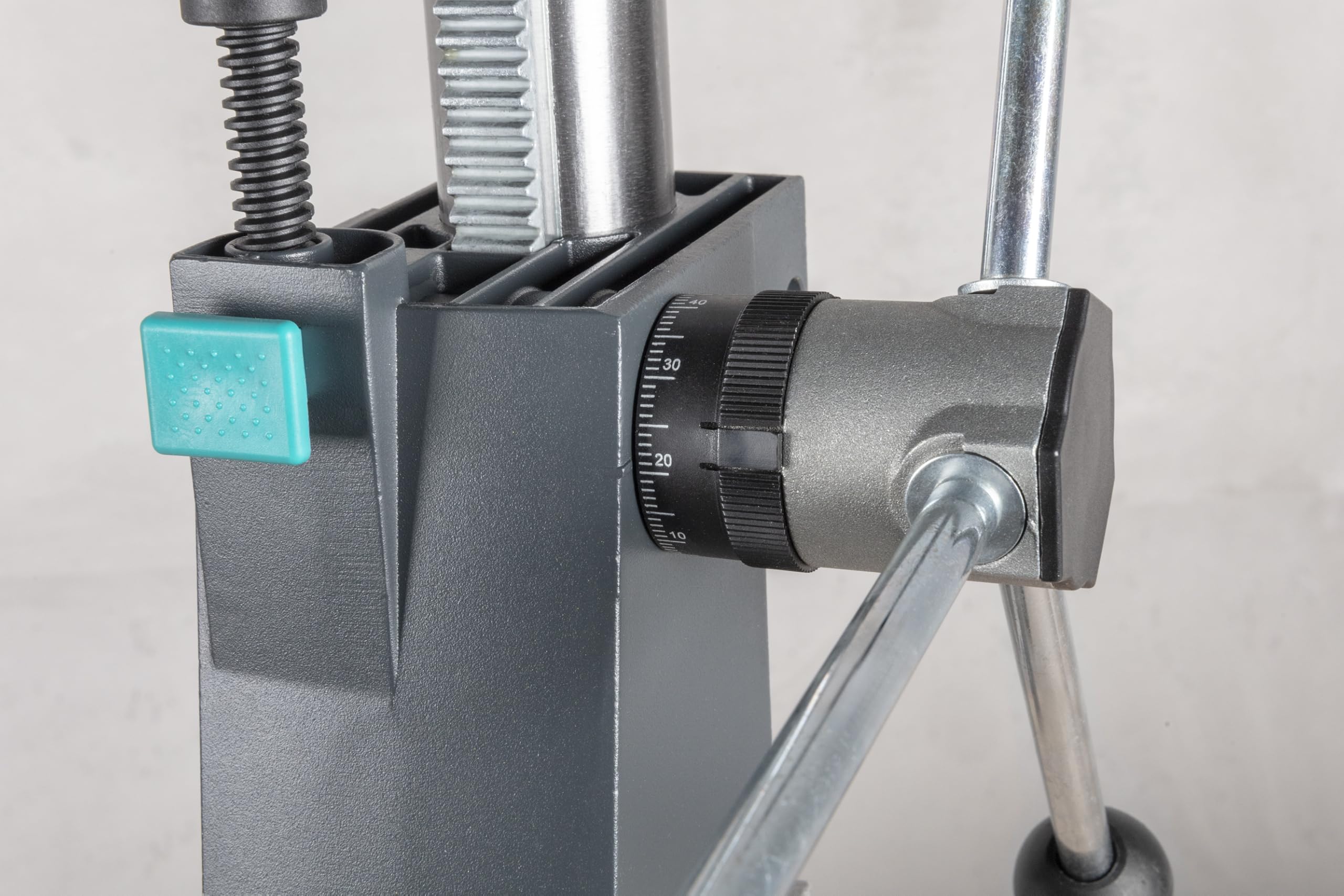 wolfcraft Colonna per Trapani PRO, Attacco Euronorm Ø 43 mm | Profondità Foratura 130 mm, Corsa 80 mm, Colonna Ø 40 mm per Forature Controllate e Lavori in Serie