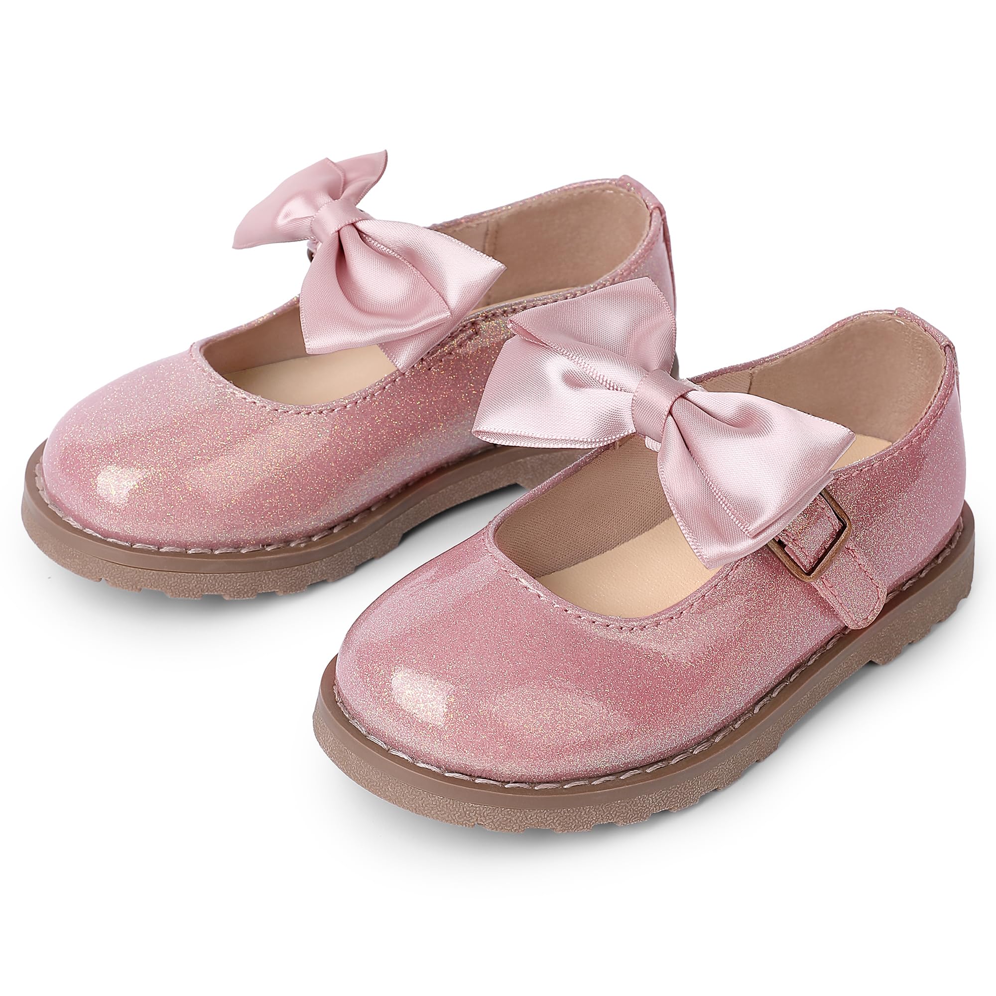 Chaussures habillées pour petite fille - Chaussures Mary Jane pour uniforme scolaire, fête de mariage - Décontractées et douces pour la marche