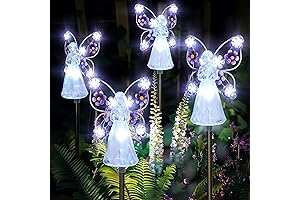 Angel Outdoor Decorations Eternal Light Angel Solar Garden Stake Lights