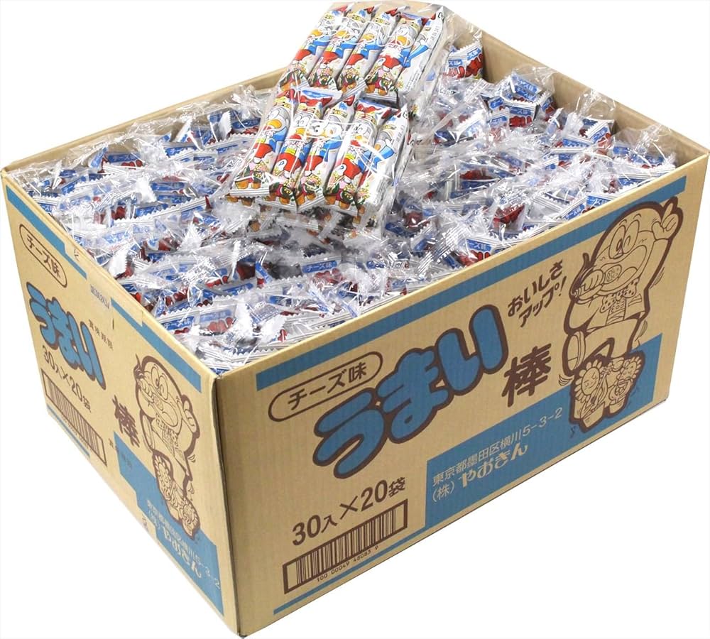 Amazon.co.jp: やおきん うまい棒 チーズ 6g×600本 : 食品・飲料