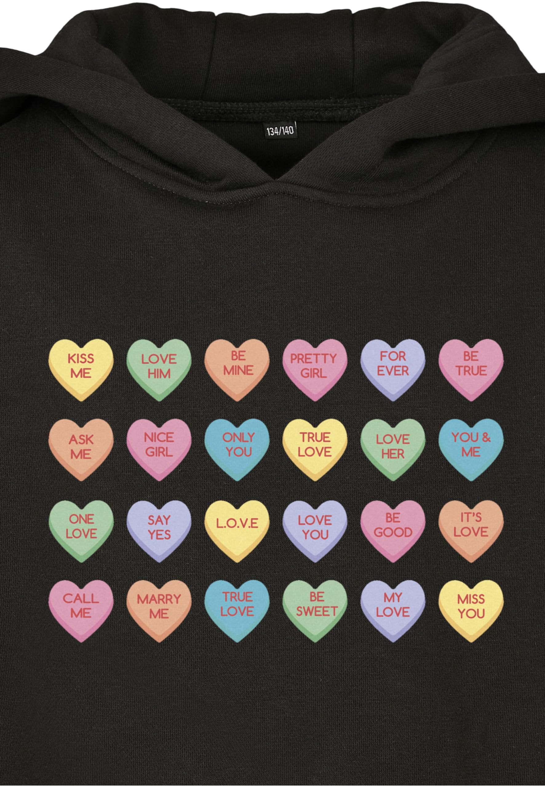 Mister Tee Bluza z kapturem Uniseks Kids Sweet Heart Candy Cropped Hoody