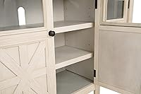 Vista 7 de Diseño de firma por Ashley Bolanburg - Soporte extra grande para TV, para televisores de hasta 72", 3 gabinetes, estantes de almacenamiento