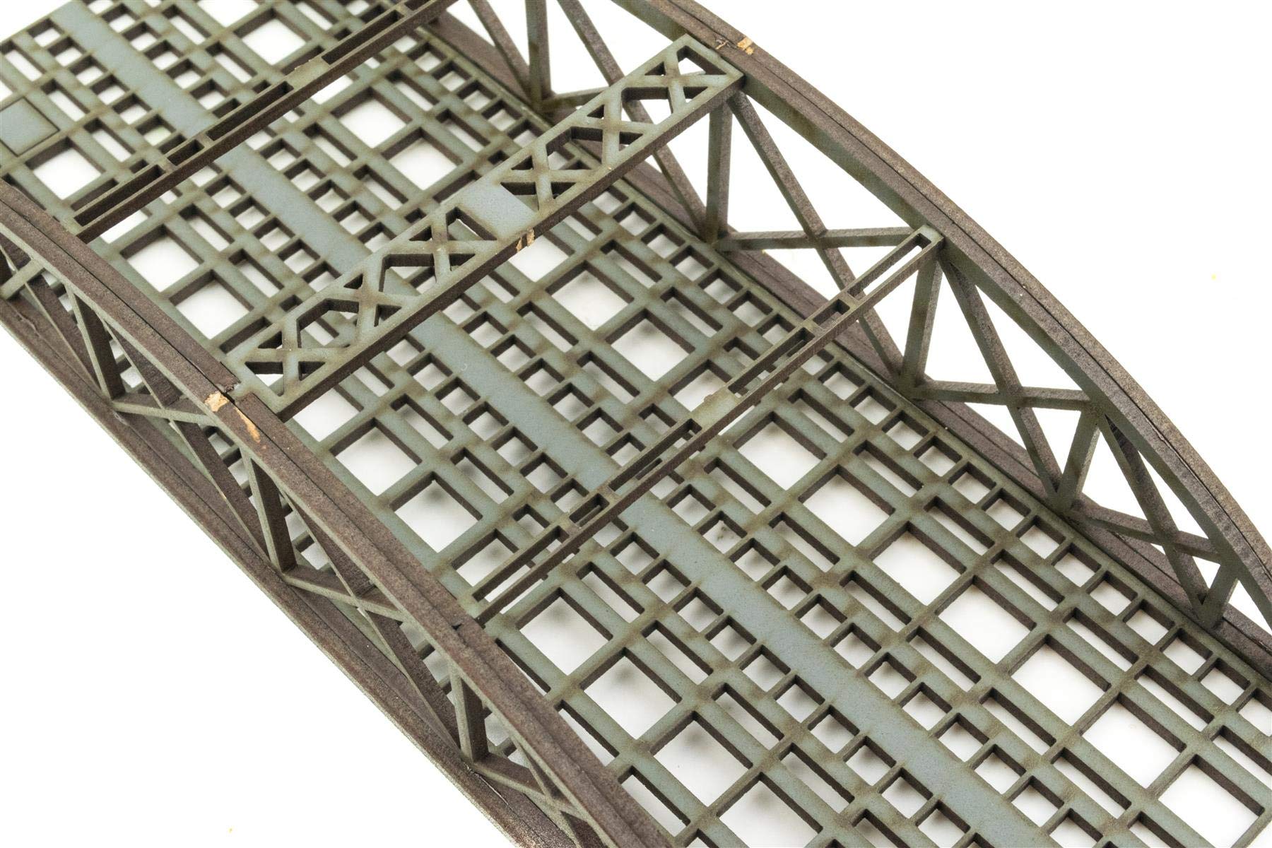 War World Scenics Ponte ad Arco in MDF a Binario Doppio in scala N da 200mm (Scegli il Colore) - Modellismo Ferroviario