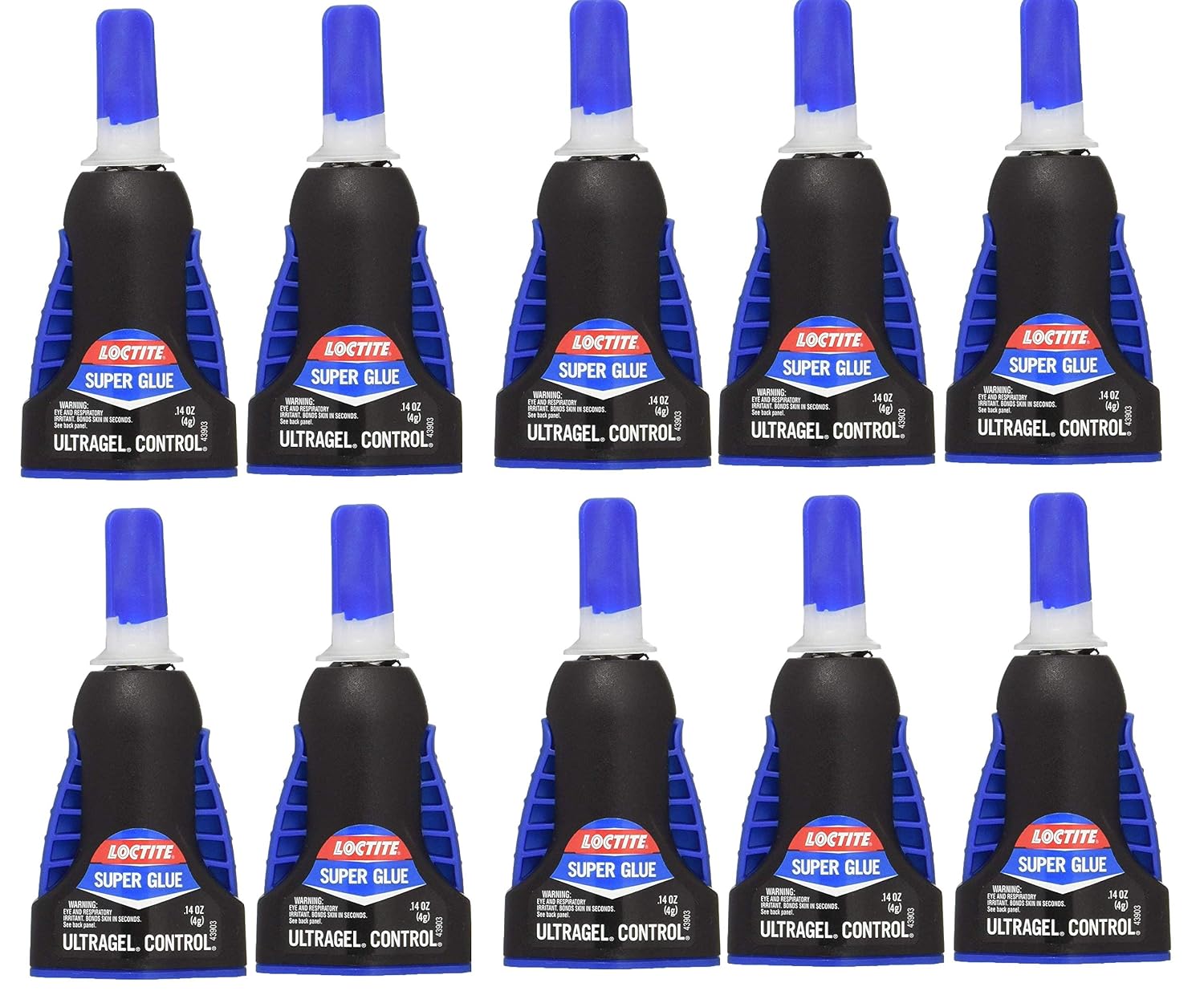 Loctite Henkel 4 Gram Super Glue Ultra Gel Control, Clear (10)