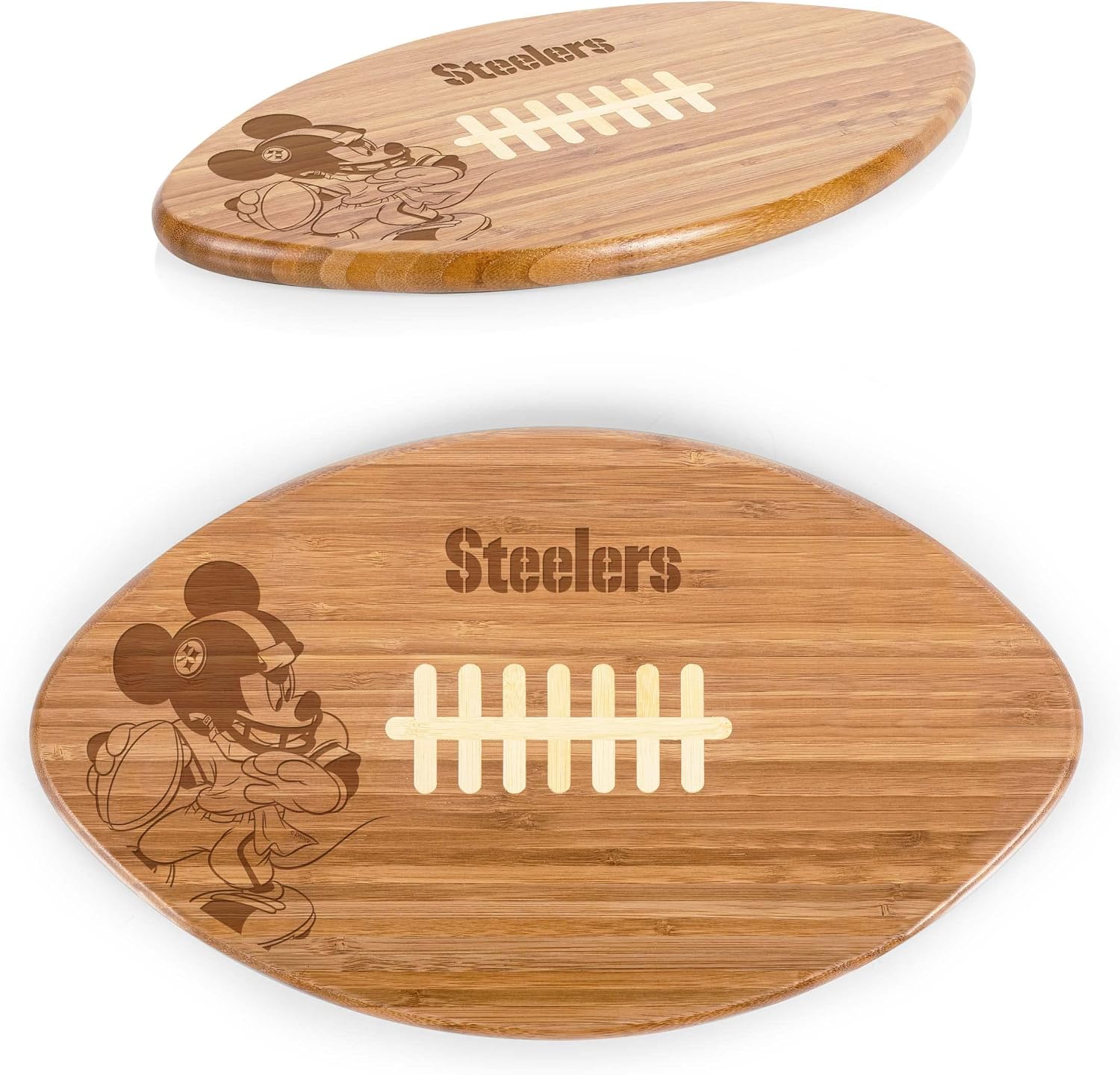 PICNIC TIME NFL unisex-adult NFL Mickey Touchdown! Football Cutting Board & Serving Tray