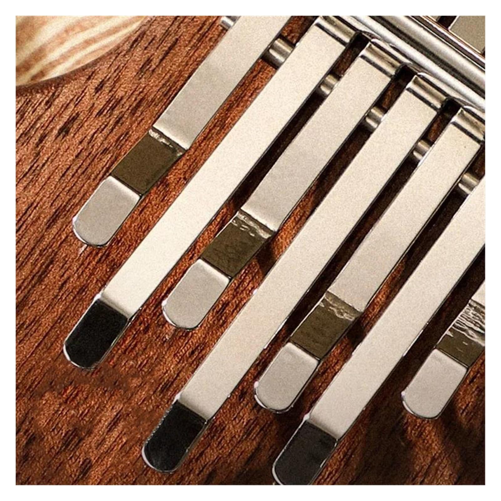 Mini Kalimba De 7 Teclas Con Base De Madera De Nogal Amplia Gama Adecuada Para Principiantes