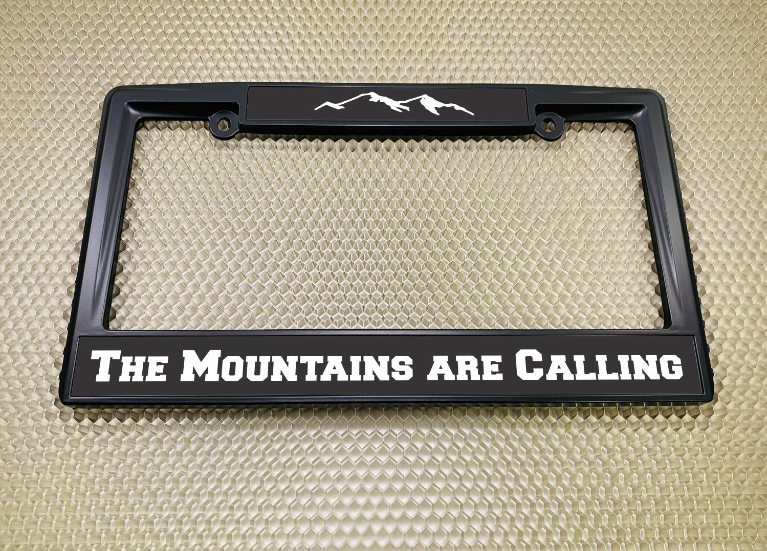 Custom Laser Engrave Black Stainless Steel Metal License Plate Frame With TEXT E - Foto 3