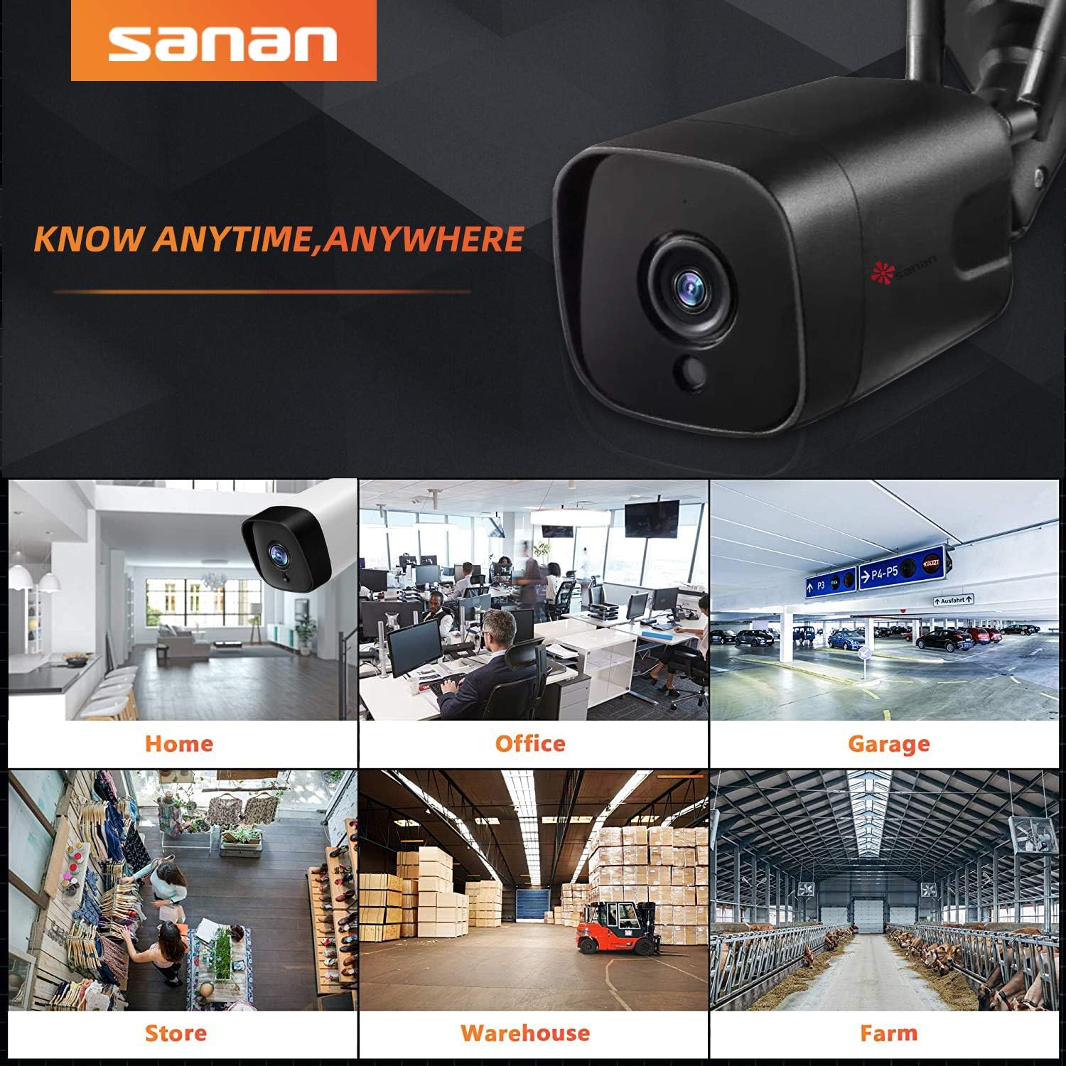 One-Day Sale: Up to 80% Off Security Cameras Outdoor, 1080P 3G/4G 3G/4G LTE Cameras for Home Security, IP66 Waterproof, with Two-Way Audio, Night Vision, Motion Detection, Compatible with iOS/Android (Use Wired Power)