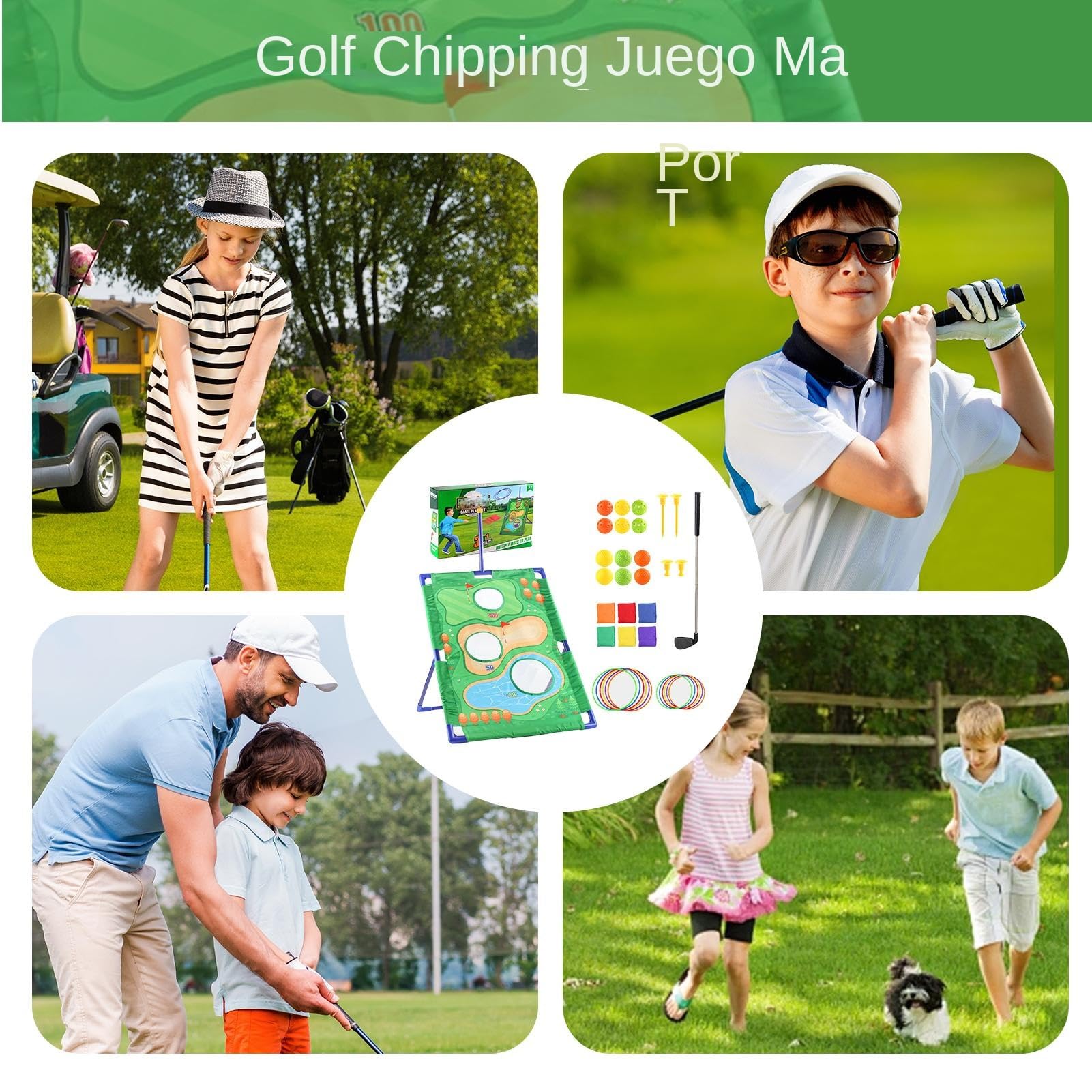Golf Chipping Spiel Sportaktivität mit Golfer Simulatoren Übungstraining | Golf-Trainingsausrüstung Battle Chipping Spiel Sportaktivität, Outdoor-Spiel, Spielzeug für Zuhause, Garten, Party, Büros