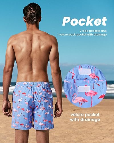 Miniatura 6 de maamgic Mens Slim Fit Swim Shorts Swim Trunks 7 inch Quick Dry Mens Bathing Suits with Mesh Lining