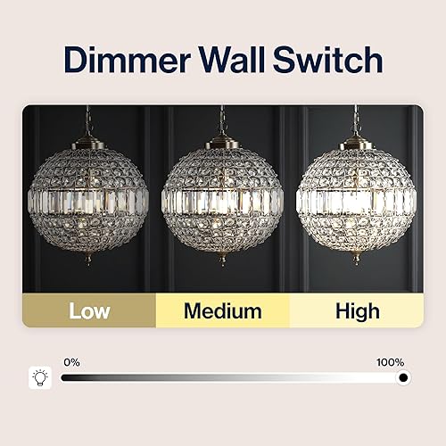 Miniatura 6 de JONATHAN Y JYL6110B Georgina - Candelabro LED de cristalmetal, glamuroso, contemporáneo, transicional, regulable, comedor, cocina, vestíbulo,