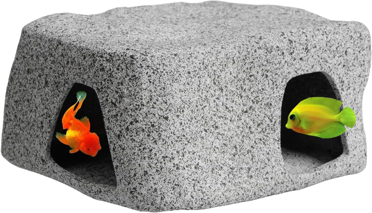 ANMOO Fish Tank Cave Aquarium Hideaway Rock Natural Ceramic Cave Decoration Fish Tank Ornament Accessories For Pleco/Axolotl/Shrimp (105 * 95 * 55mm) ANMOO Fish Tank Cave Aquarium Hideaway Rock Natural Ceramic Cave Decoration Fish Tank Ornament Accessories For Pleco/Axolotl/Shrimp (105 * 95 * 55mm)
