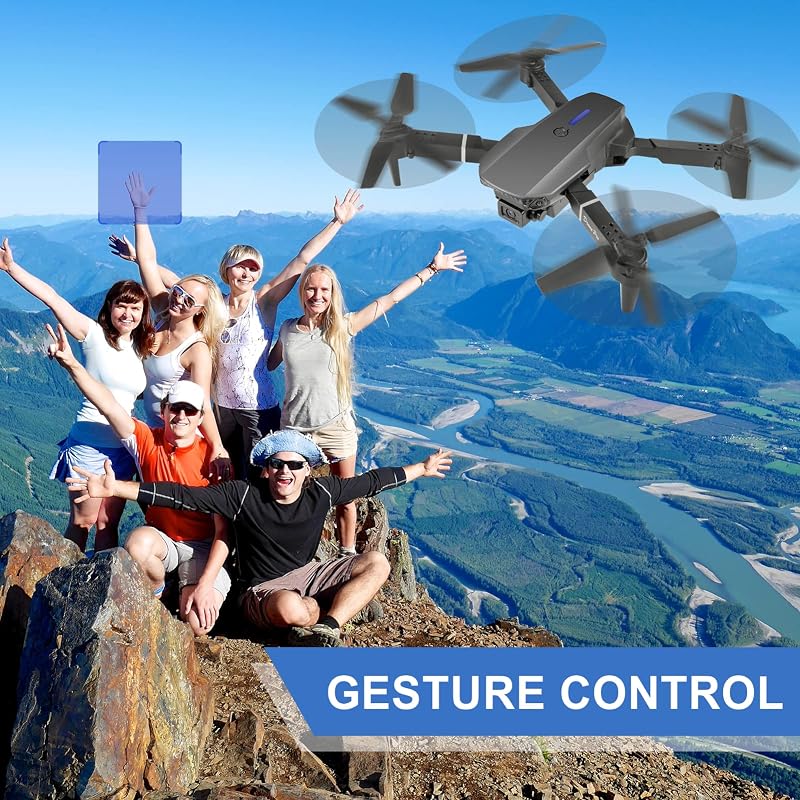 Aenxwa 4K HD Drón Kamerával - WiFi FPV Élő Közvetítés, 2 Akkumulátor, Hosszú Repülési Idő, Akadálykerülés, Kezdőknek és Gyerekeknek
AI: I'v