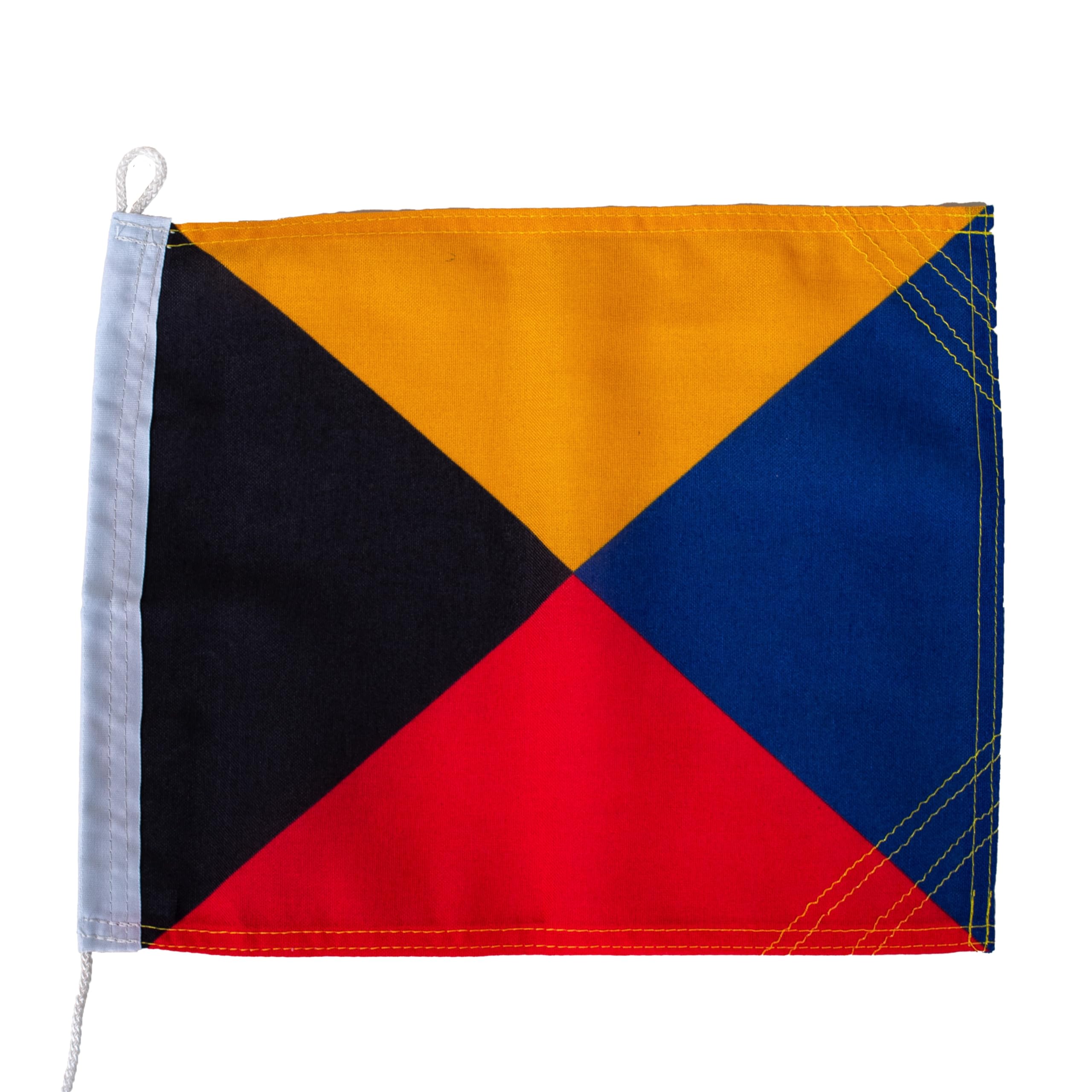 Netflags Signal Flag Zulu 20 x 24 cm 160 g/m² Ship Flag Fabric