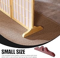 Vista 3 de Veemoon Soporte divisor de habitación plegable, pies de panel de pantalla, base de partición de pantalla, soporte de divisor de habitación, base