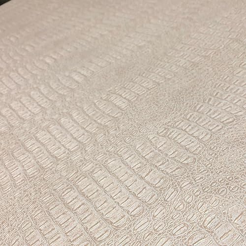 Miniatura 2 de Tela de cocodrilo, piel sintética de vinilo de cocodrilo con textura suave, tapicería en relieve de piel de cocodrilo, para manualidades y clips,