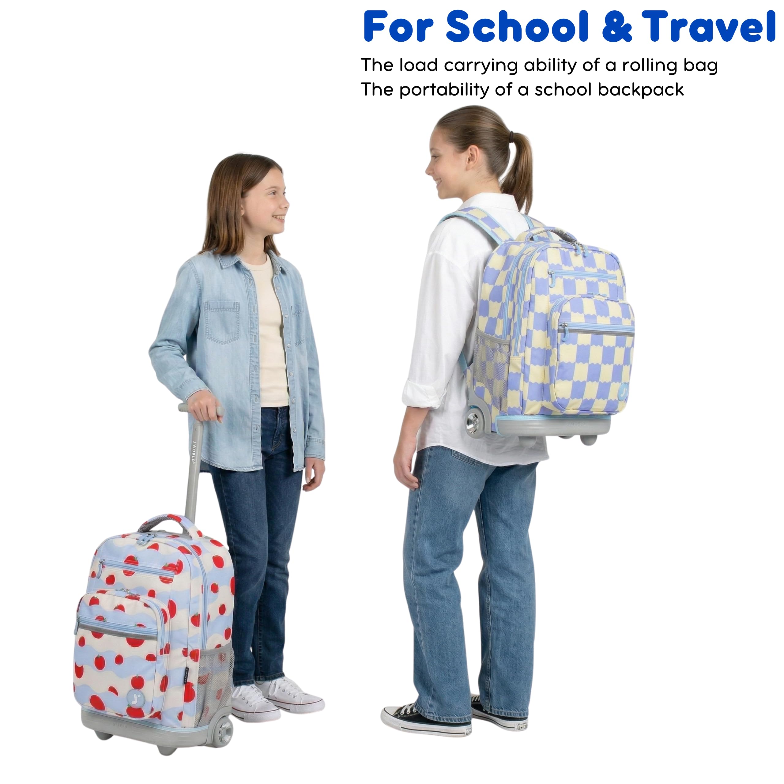 J World New York Sundance - Mochila unisex con ruedas para laptop para escuela y viajes, bolsa rodante de 20 pulgadas, Galaxy, Talla única, Sundance - Mochila con ruedas para portátil