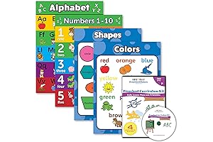 Palace Learning 5 Pack Preschool Curriculum Kit: Early Learning Building Blocks for Toddlers