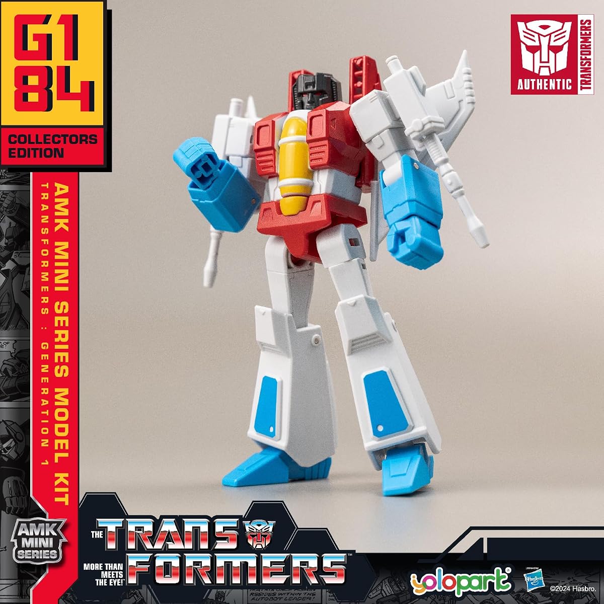 Starscream Transformers Toy,AMK MINI Series Transformers G1 Action Figures | 4.33 Inch Highly Articulated Transformers Decepticon Model Kit,Collectible Toys for Boys Girls Age 8 and Up,No Converting