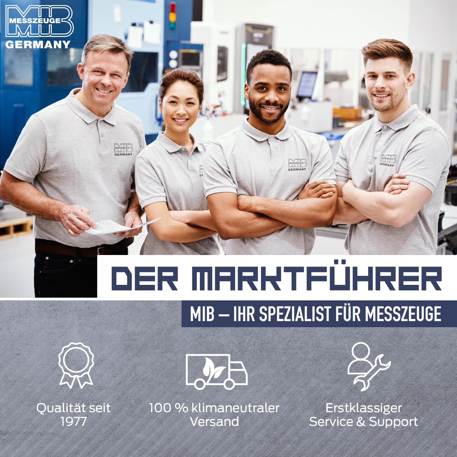 MIB Messschieber mit Momentverstellung DIN 862 200mm | Schieblehre Analog Edelstahl | Messschieber | Schublehre Metall | Messwerkzeug | Caliper | Durchmesser Messgerät | Schiebelehre Metall